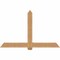 Ekena Millwork Eugene Smooth Timber Gable Bracket, Western Red Cedar, 72"W x 45"H x 5 1/2"D x 5 1/2"F, 15/12 Pitch GBW072X45X0606EUG00SWR - alternate 1
